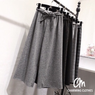 Black/Grey culottes (ดำตาราง เทาตารางดำ)