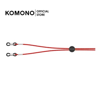 KOMONO Hyper Red สายคล้องแว่น ปรับระดับได้ สีแดง