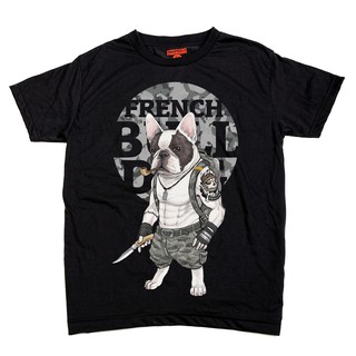 เสื้อยืด แขนสั้น แชปเตอร์วัน สเก๊ตบุ๊ค ลาย เฟรนซ์ บลูด๊อก ผ้านิ่ม / French  Bulldog Chapter One Sketchbook Soft T-Shirt