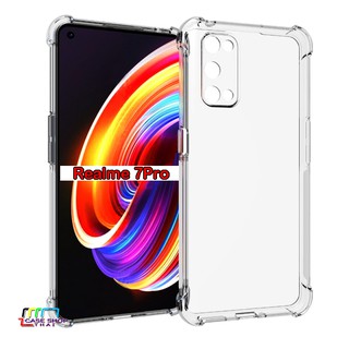 เคส Realme7Pro  realme 7 5Gยางนิ่มทั้งตัว กันกระแทกใสโชว์เครื่อง คลุมกล้อง RealmeC17 ตรงรุ่นไทย