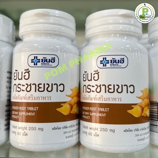 พร้อมส่ง ของแท้ 100% กระชายยันฮี กระชายสกัด กระชายเม็ด กระป๋องละ 60 เม็ด