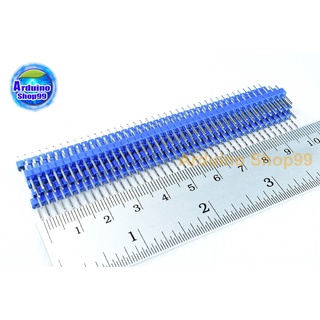 1X40 PIN 2.54mm single (น้ำเงิน 7 ชิ้น)