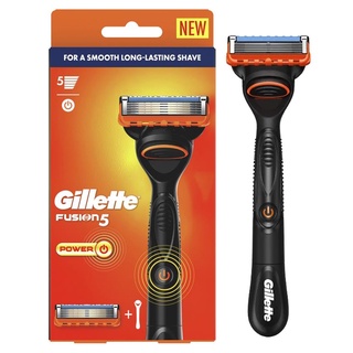 Gillette Fusion 5 Power Razor Each มีดโกนระบบสั่นรุ่นพิเศษ 5 ใบมีดสินค้านำเข้าจากออสเตรเลีย