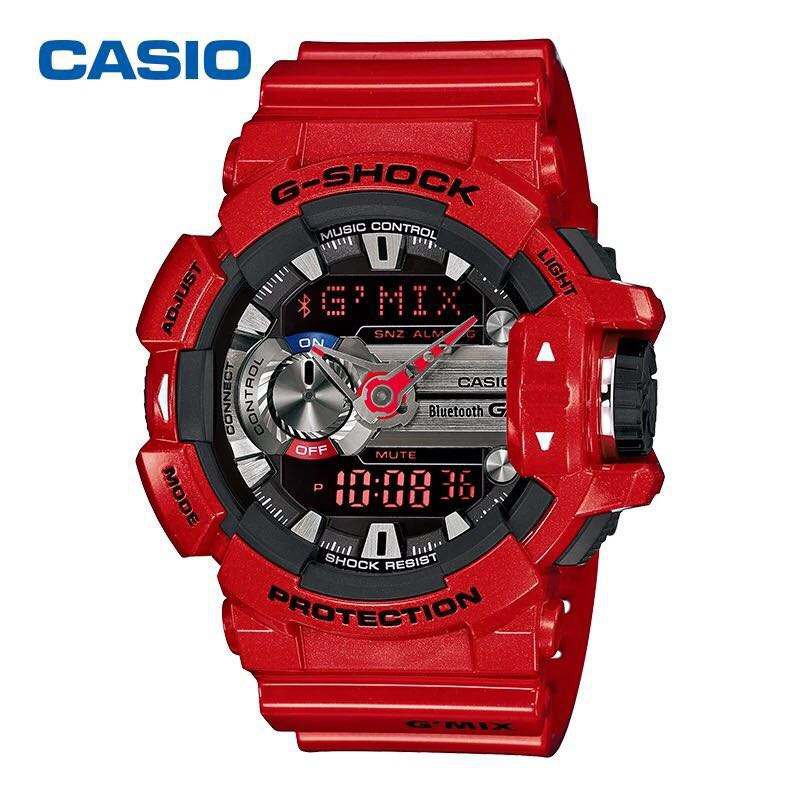 Casio G-shock รุ่น GA-400HR-1ADR นาฬิกาข้อมือสายเรซิน (Black and red)