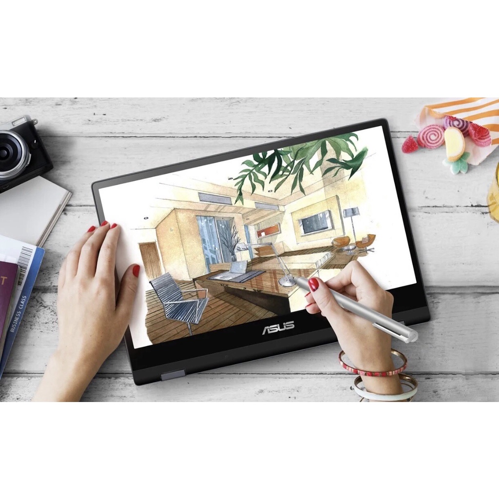 Notebook Asus Vivobook Flip TP412FA-EC491T (Silver Blue)