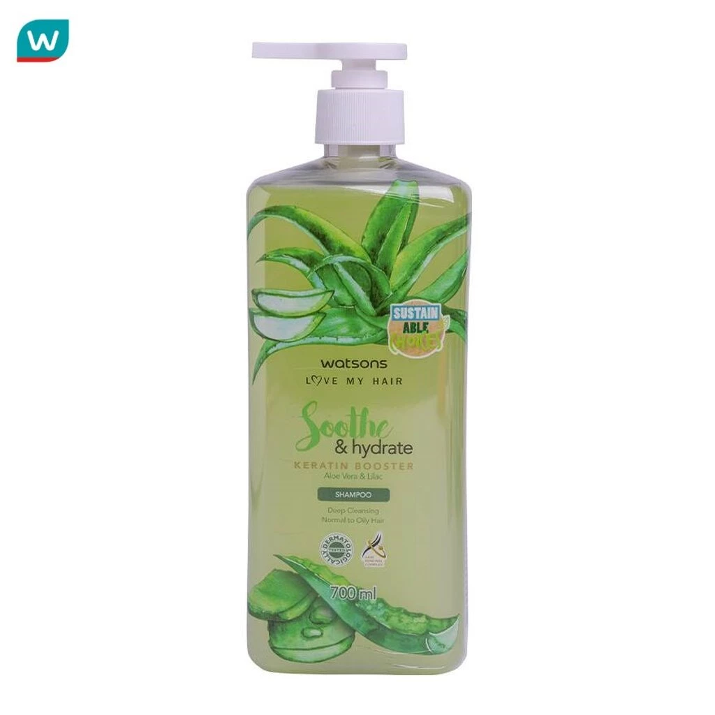 Watsons วัตสัน อโลเวร่า แอนด์ ไลแลค แชมพู 700มล.