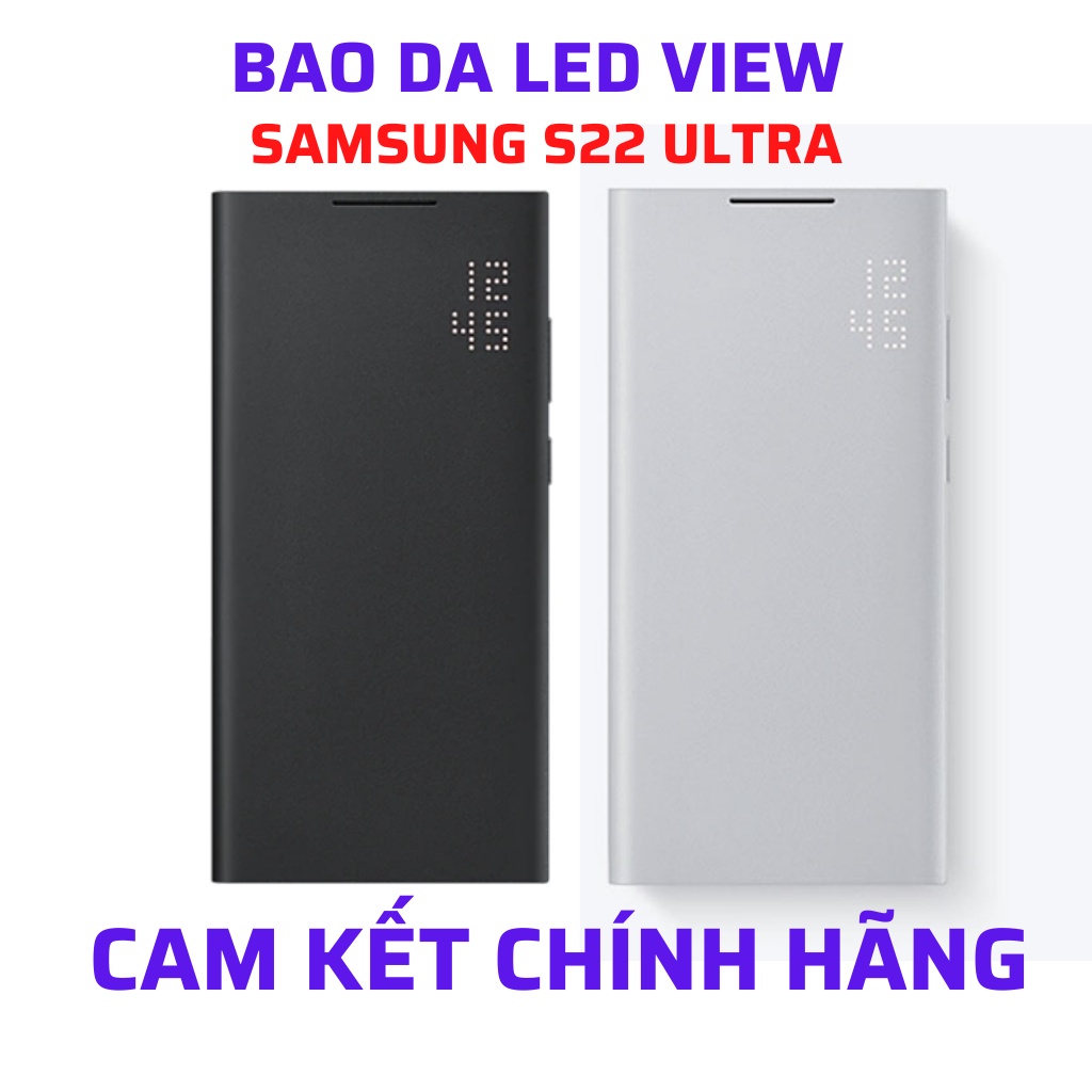 เคสหนัง Samsung Galaxy S22 Ultra Led View จอแจ้งเตือน Led ช่องใส่บัตรสะดวก สินค้าแท้
