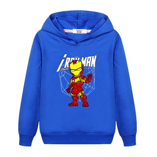 🎅❄เสื้อกันหนาวเด็ก❄🎅ไอรอนแมนBoys Iron Man sweatshirt kids hoodies