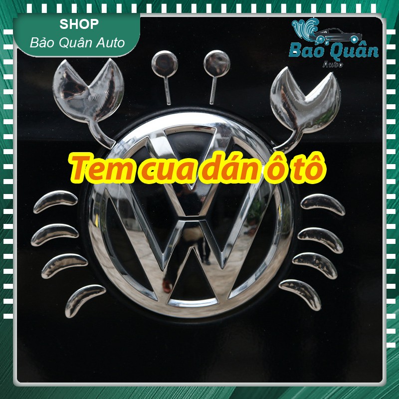 สติ๊กเกอร์ 3D CRAB สําหรับตกแต่งแบรนด์รถยนต์