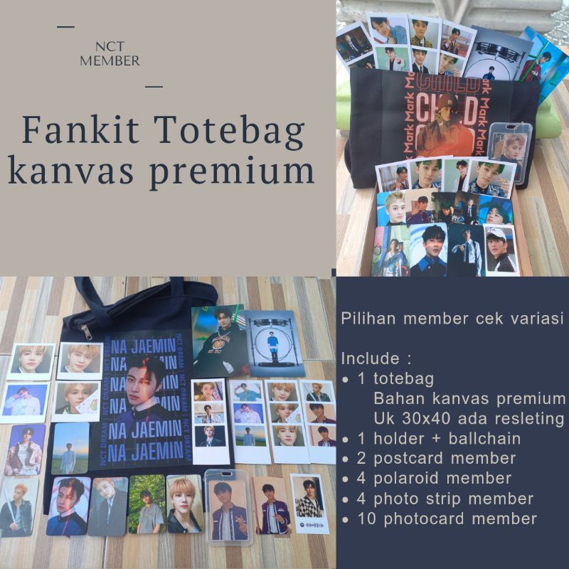 พร้อมส่ง totebag member nct