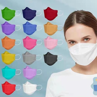 [สีตามชื่อตัวเลือก] แมส KF94 3D MASK แมสเกาหลี 1 แพ็ก 10 ชิ้น KF94 สินค้าพร้อมส่งในไทย(ดำ ขาว แดง น้ำเงิน เขียว ชมพู เทา