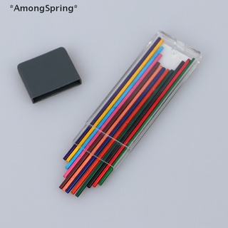 Amongspring ชุดไส้ดินสอสี 2B 2.0 มม. 2 มม. 12 สี