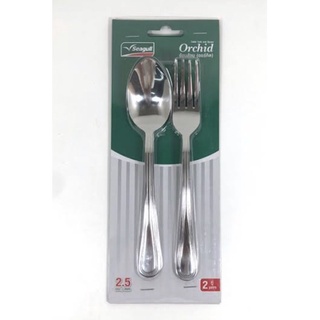 ชุดช้อนส้อม SEAGULL ORCHID Spoon And Fork 2 Set แพ็ค2คู่