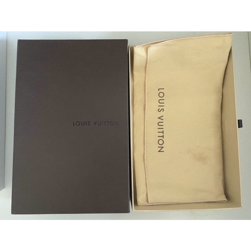 (กล่อง+ถุงผ้า+ถุงกระดาษ) กล่องหลุยส์ Louis Vuitton สำหรับกระเป๋าสตางค์ใบยาว (ของแท้)