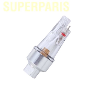 Superparis Airbrush Mini Air Filter Moisture Water Trap 1/8 Fittings Hose Paint Spray Gun