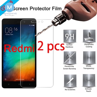 กระจกนิรภัยกันรอยหน้าจอ 9H HD แบบแข็ง สําหรับ Redmi 7 6 Pro 5 Plus Xiaomi Redmi 9A 8A 7A 6A 5A 9C 9 4X 5-10 วัน 2 ชิ้น