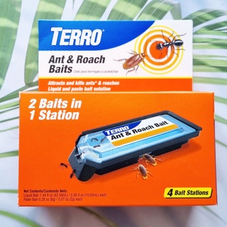 ผลิตภัณฑ์กำจัดมดและแมลงสาบ T360 Ant &amp; Roach Baits 4 Bait Stations (TERRO®)