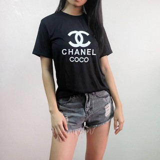 เสื้อยืด สกรีนลาย Chanelcoco ผ้าบางเบา ใส่สบาย