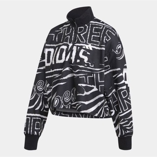 adidas เสื้อคลุม เสื้อแจ็คเก็ต Allover Print Doubleknit Half-Zip Sweatshirt FT9730