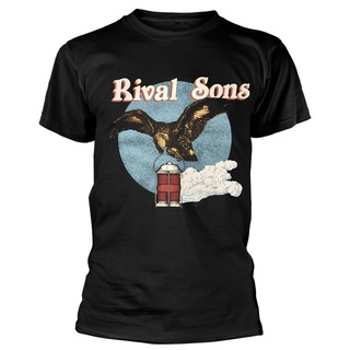 【hot sale】เสื้อยืดผ้าฝ้าย พิมพ์ลาย Spun Rival Sons Hawk Lantern สีดํา ใส่สบาย 2022