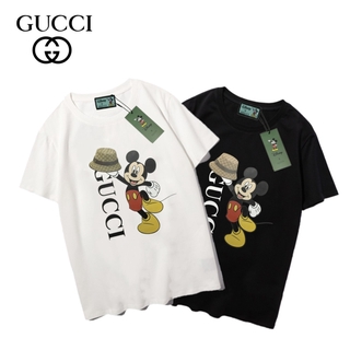 ถูกสุดๆพร้อมส่ง Gu-Cc-I เสื้อยืดแขนสั้นพิมพ์ลายมิกกี้เมาส์หมวกเสื้อกีฬาลําลองรหัสเต็ม