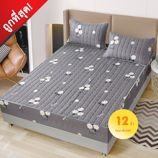 Room-ขนาด 5 ฟุต (หนา 12”) ผ้ารองกันเปื้อน ผ้าคลุมเตียง รุ่นหุ้มขอบ คุ้มเกินราคา!