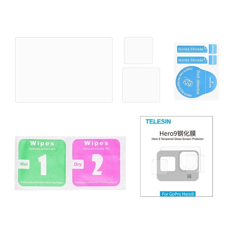 [ส่งใน🇹🇭]Telesin Tempered Glass Film ฟิมล์กระจกนิรภัย กันรอย คุณภาพ อย่างดี สำหรับ GoPro Hero12/11/10/9 และ GoPro Max thumbnail 7