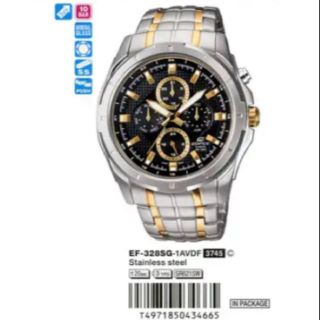 Casio แท้💯% รุ่น EF-328SG-1AVDF นาฬิกาผู้ชาย