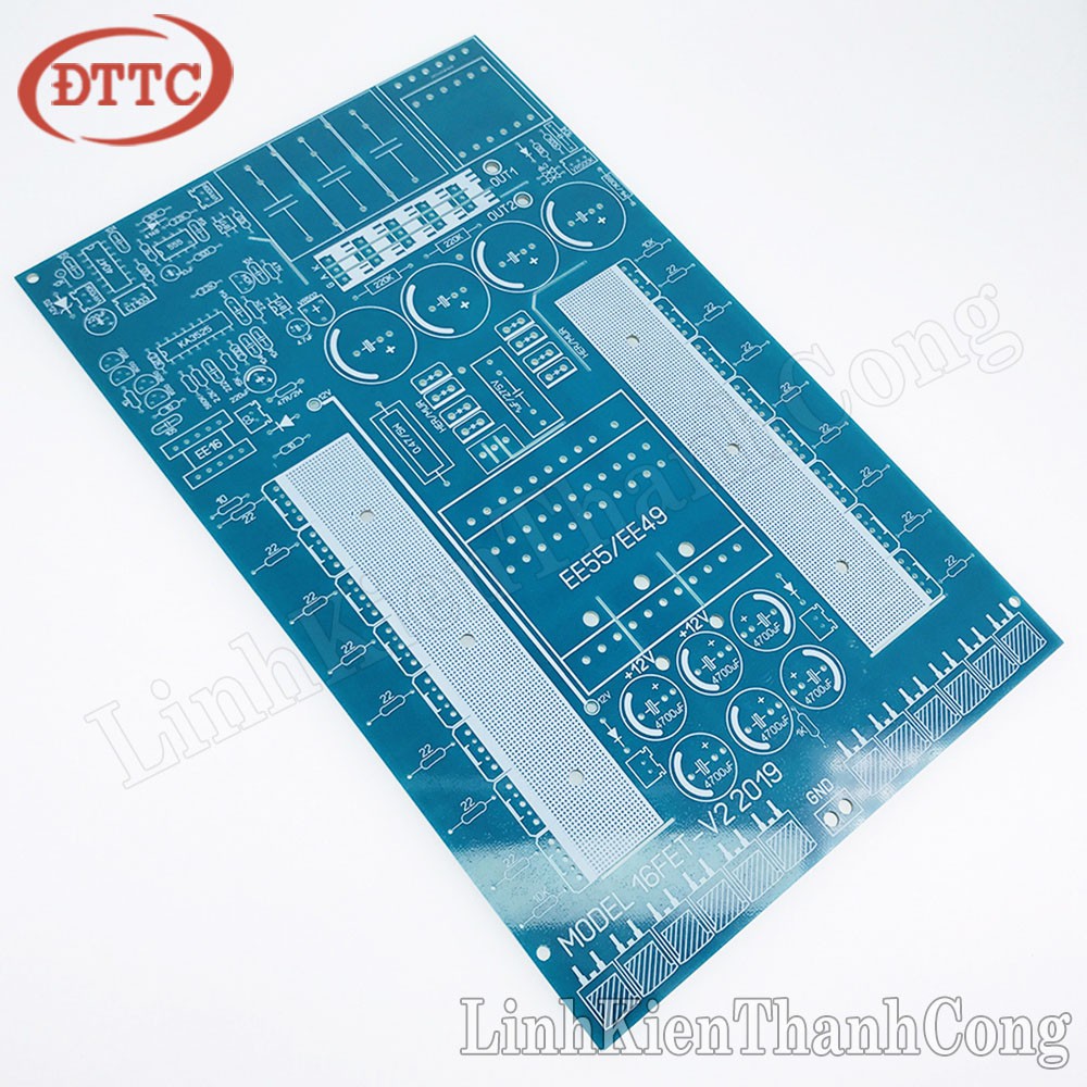 บอร์ด FET EE55 16 (ตัวเก็บประจุแรงดันไฟฟ้า 4 ตัว)