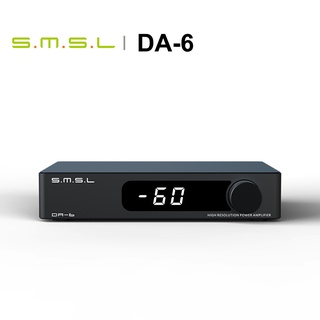 Smsl DA-6 เครื่องขยายเสียงแอมป์ ความละเอียดสูง ขนาดเล็ก 70W*2 Out Power พร้อมรีโมตคอนโทรล DA6 D-6 DA-9