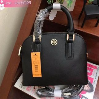 TORY BURCH SAFFIANO ZIP BAG ของแท้ ราคาถูก