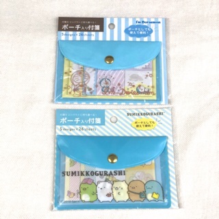 Sticky Note พร้อมซองพลาสติก ~ Doraemon และ Sumikko Gurashi