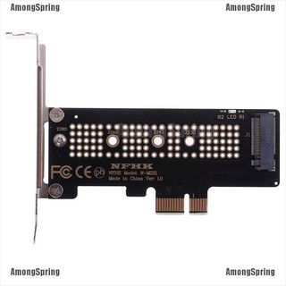 Among nvme pcie m.2 ngff ssd to pcie x 1 to m. อะแดปเตอร์การ์ด