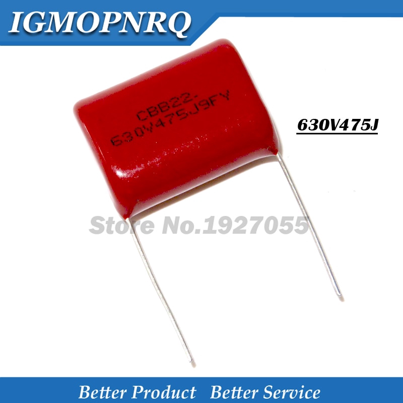ฟิล์มตัวเก็บประจุ 630 v 475 j 4 . 7 uf pitch 30 mm 630v 475K cbb 730 v คุณภาพสูง 5 ชิ้น