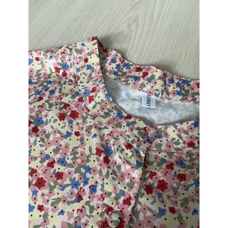 [Used] เสื้อลายดอก สไตล์เกาหลี เสื้อนำเข้า คอจีน ลายสวยสีสวยมาก