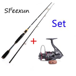 6/'//6.6/'//7/' 2-Sec//with spare tip M Carbon fiber casting fishing rod with a bag