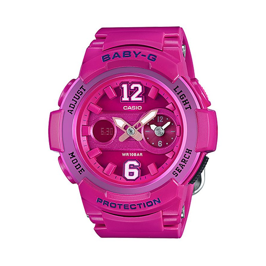 Casio Baby-G นาฬิกาข้อมือผู้หญิง สายเรซิ่น รุ่น BGA-210-4B2 - สีชมพู