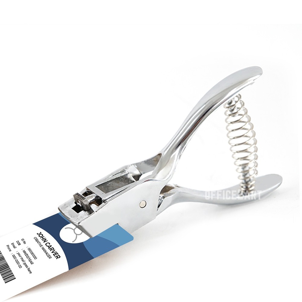 เครื่องเจาะรูบัตร วงรี DL101 / DL0101 เครื่องเจาะรูเดียว ที่เจาะรูกระดาษ ที่เจาะรูบัตร ID Card Punch