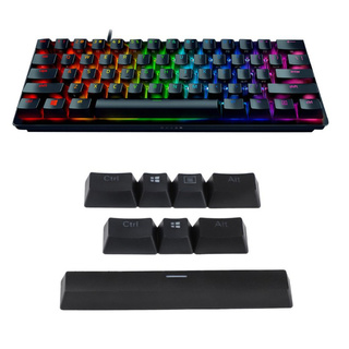 Lucky* Pbt 8 คีย์ฝาครอบปุ่มกดสําหรับ Razer Coolermaster สีดําสีขาว