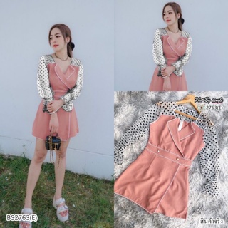 พร้อมส่ง!! #จั้มสูทกางเกงกระโปรง น่ารักมาก