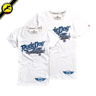 rudedog T-shirt เสื้อยืด รุ่น Airline (ผู้ชาย) แฟชั่น คอกลม ลายสกรีน ผ้าฝ้าย cotton ฟอกนุ่ม ไซส์ S M L XL