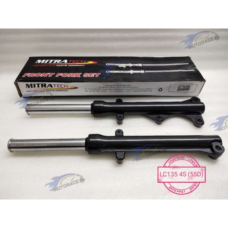 MITRA TECH FRONT FORK SET OEM YAMAHA LC135 4S/5S (55D/55C) MITRATECH