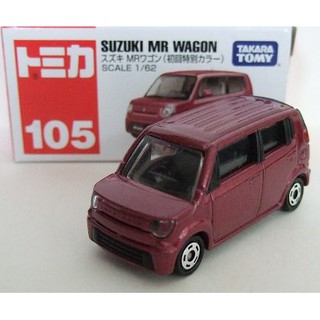 รถเหล็ก โมเดลรถ Tomica No.105 Suzuki MR wagon แดง