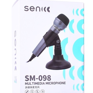 Microphone Senic รุ่น SM-098 ของแท้ ไมค์คอมพิวเตอร์ ไมค์โน๊ตบุ๊ค ไมค์ตั้งโต๊ะ