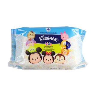 ผ้าเช็ดทำความสะอาด KLEENEX ANTI BAC แพ็ค 50 แผ่น ไม่ทำให้ระคายเคืองผิว