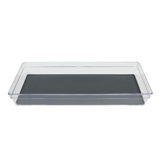 ถาดใส่อุปกรณ์ 1 ช่อง MICRONWARE 2816 15.5x38.2x5.5 ซม. ที่ใส่ช้อนส้อม KITCHEN UTENSIL TRAY MICRONWARE 2816 1HOLE CLEAR