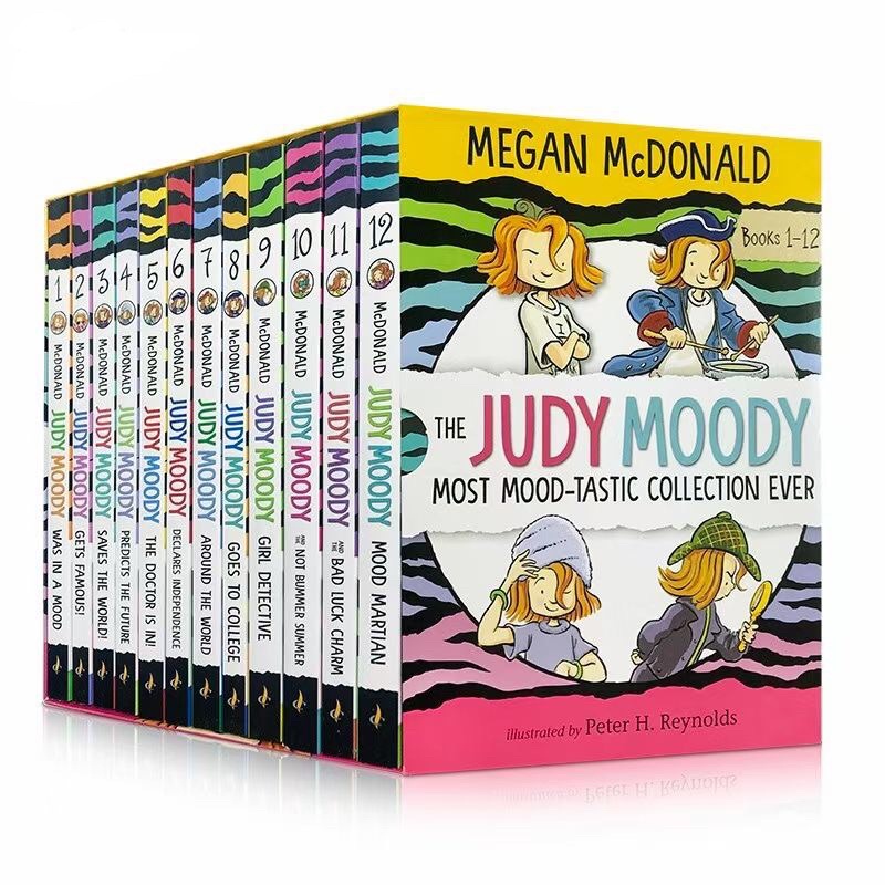 Judy Moody Collection Box Set ,12 Books- Ages 7-14 - Paperback - Megan McDonald - Lexile 500-600L