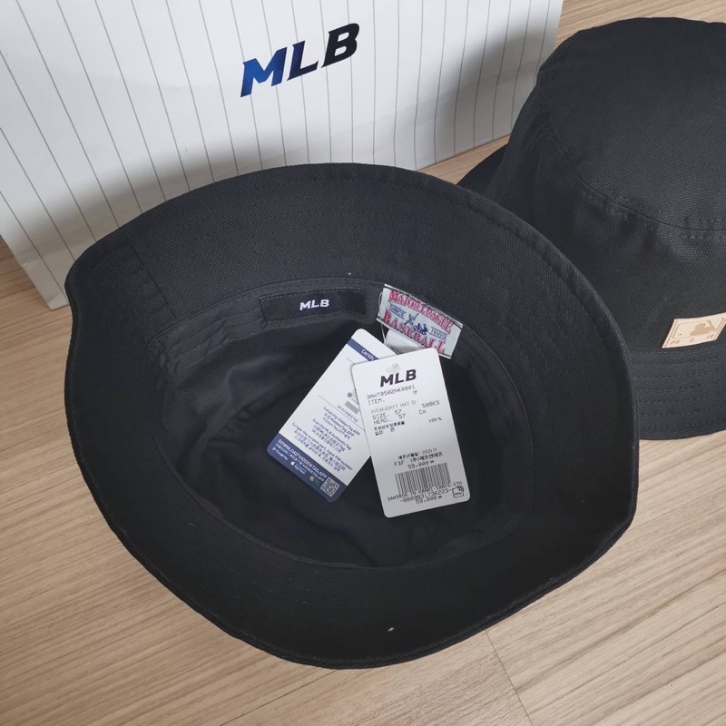 พร้อมส่ง MLB Oxford Bucket Hat หมวกปีก logo NY #2