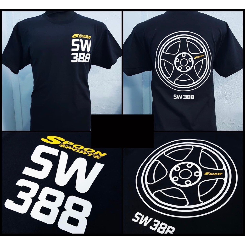 RIM Spoon Sports SW388 Limited *D1 (เสื้อยืดสีดํา)