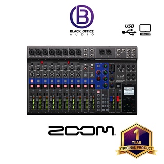 Zoom LiveTrak L-12 มิกเซอร์คุณภาพสูง / อัดเสียง / บันทึกเสียง / ไลฟ์ตรีม / Mixer / USB Audio Interface (BlackOfficeAudio